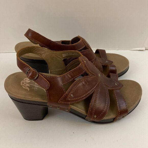 Dansko 3.5” brown heels size 41 Usa size 11 excellent - Picture 1 of 8